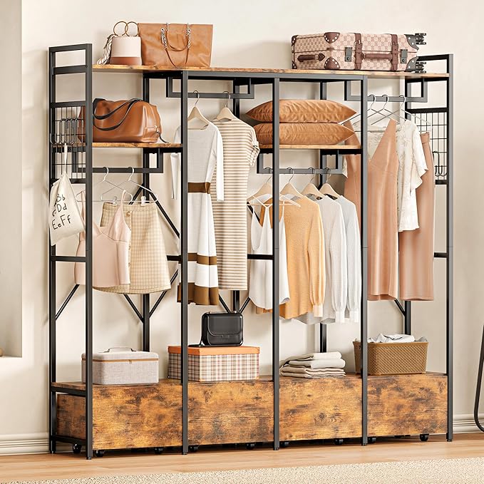 Iron free-standing Garment Racks
